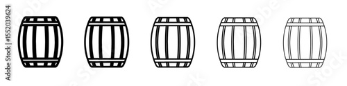 barrel icon simple vector outline logo
