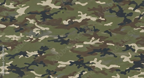 Wallpaper Mural Camouflage Pattern Green, Brown, and Beige Abstract Texture Torontodigital.ca