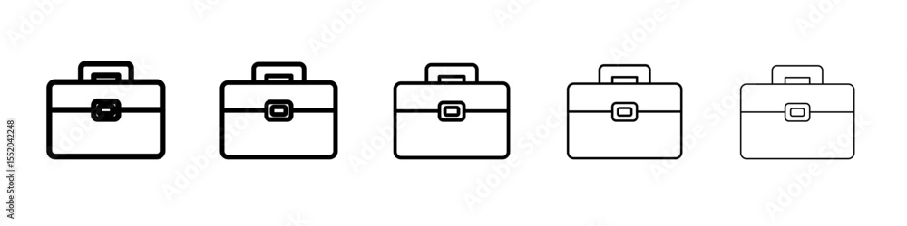 briefcase icon simple vector outline logo briefcase icon simple vector outline logo