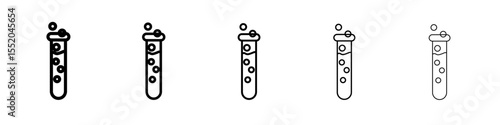 chemical icon simple vector outline logo