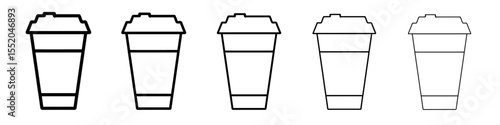 coffee icon simple vector outline logo
