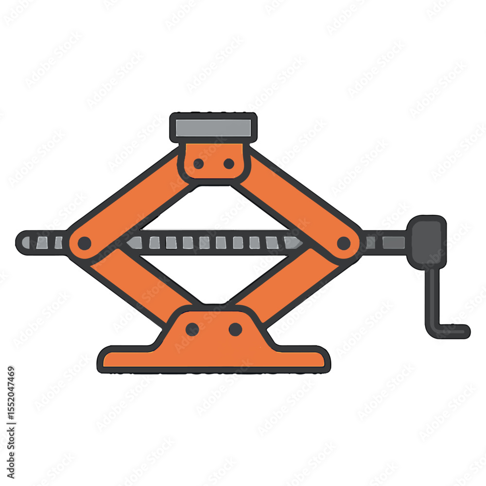 Naklejka premium jack vector illustration icon on white background Vector icon on the topic of road traffic