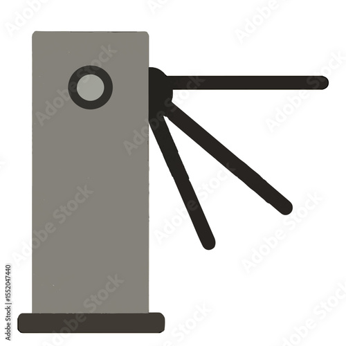 turnstile vector illustration icon on white background
Vector icon on the topic of road traffic