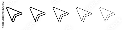 cursor icon simple vector outline logo