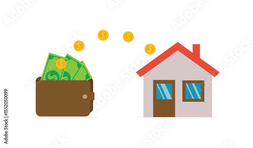 Mortgage loan, household expenses, real estate investment, house rental, property purchase