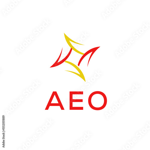 Modern AEO Letter Logo Vector Template 
