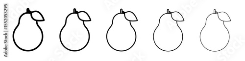 guava icon simple vector outline logo