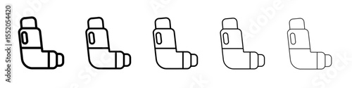 inhaler icon simple vector outline logo