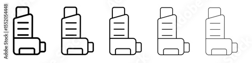 inhaler icon simple vector outline logo