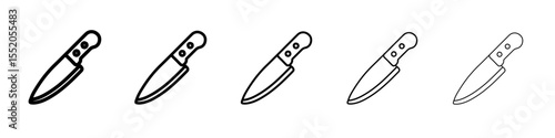 knife icon simple vector outline logo