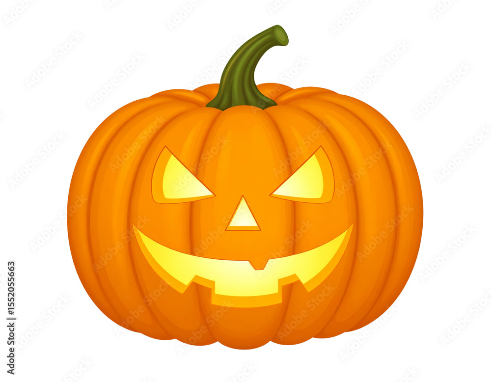 Halloween pumpkin with face, isolated transparent background. Halloween pumpkin with face, isolated transparent background.