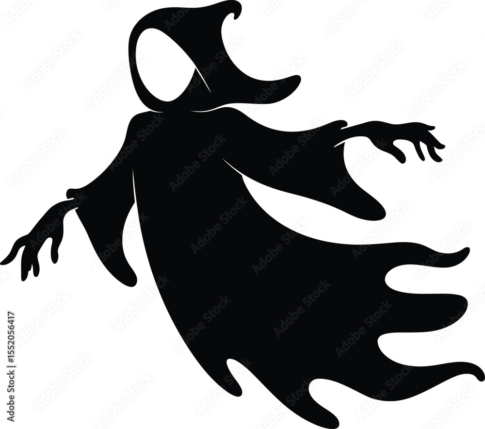 Obraz premium Silhouette illustration of a marine animal like a dolphin, mermaid, or fish, perfect for vector designs, tattoos, or an ocean-themed icon