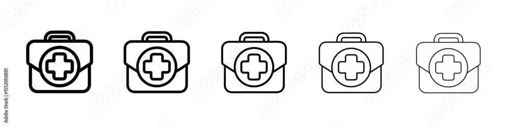 Obraz premium med kit icon simple vector outline logo