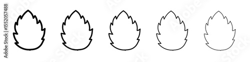 mint icon simple vector outline logo