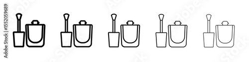 nail polish icon simple vector outline logo