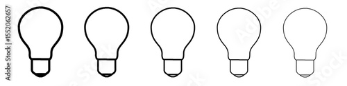 no light icon simple vector outline logo