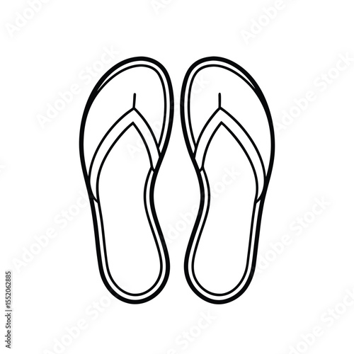 flip flops isolated on white