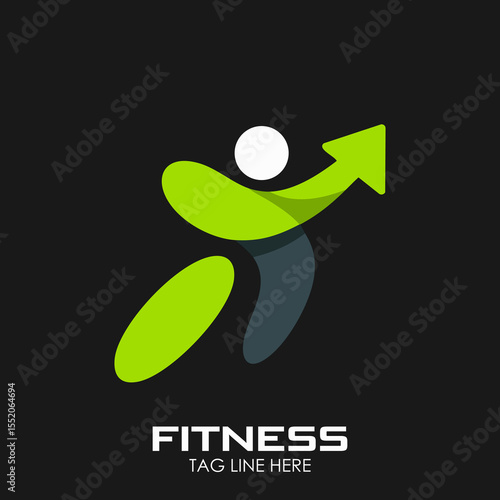 Dynamic Green Fitness Runner