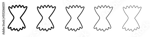 pasta icon simple vector outline logo