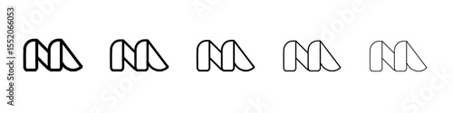peel icon simple vector outline logo