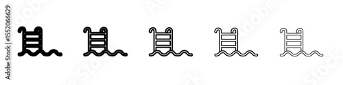 pool icon simple vector outline logo