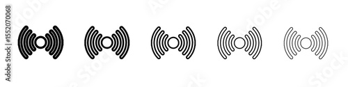 sensor icon simple vector outline logo