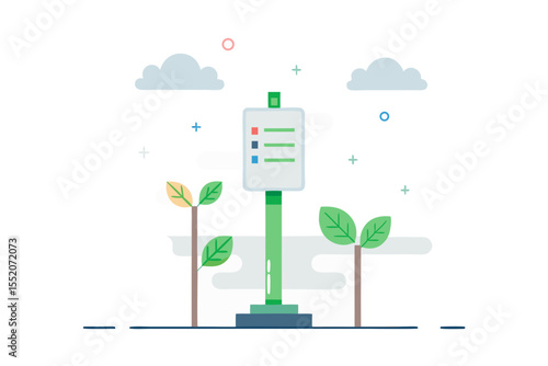 eco air quality monitor pole
