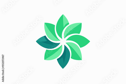 rotating leaf petal shape motion