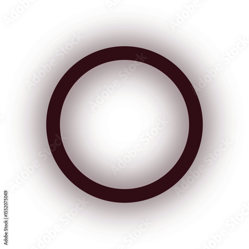 Dark gradient circle with a solid black border against a white background. The soft gradient gives a sense of depth and simplicity.