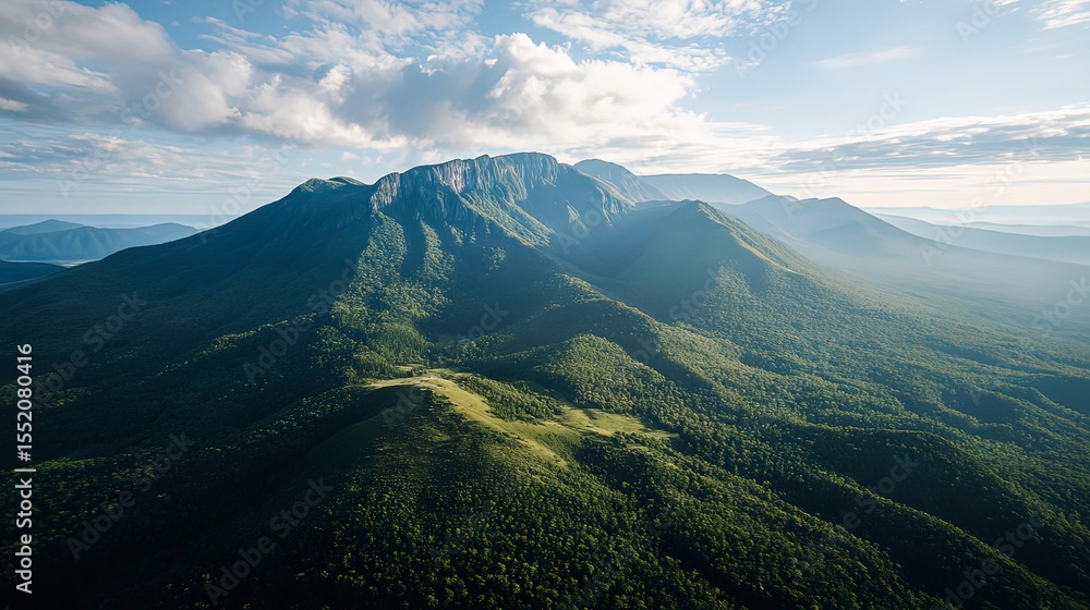Fototapeta premium panoramic view of the mountain, landscape of the mountain