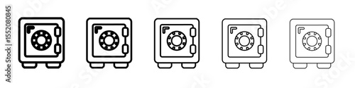 vault icon simple vector outline logo