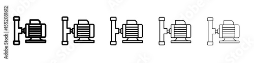 water pump icon simple vector outline logo