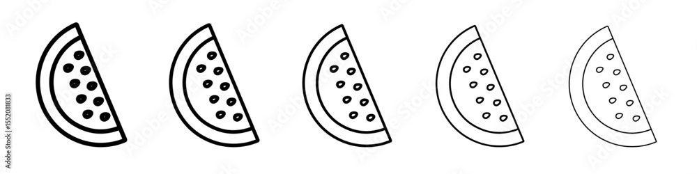 watermelon icon simple vector outline logo watermelon icon simple vector outline logo