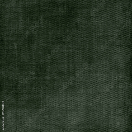 Abstract old dark green fabric paper, linen textile pattern, grunge wall texture background, vintage style wallpaper illustration vector design.