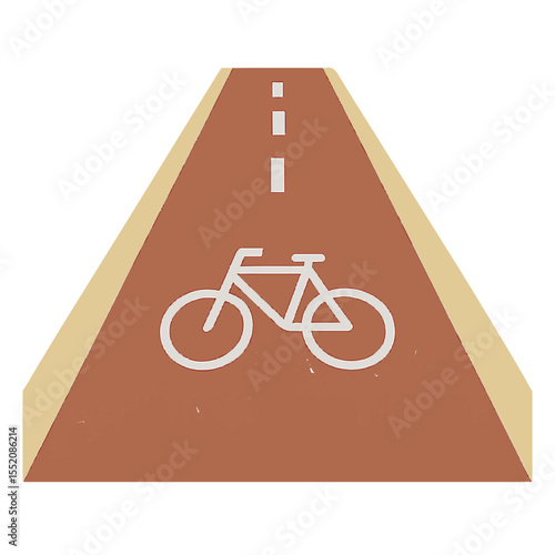 bike path vector illustration icon on white background
Vector icon on the topic of road traffic