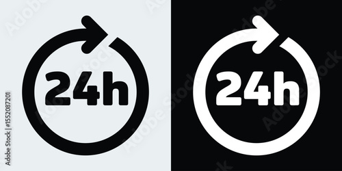 24 Hour service icon