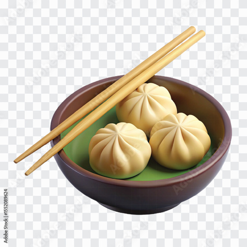 3D Chopsticks and Dumplings Icon | Asian Cuisine, Food Culture, Traditional Meal