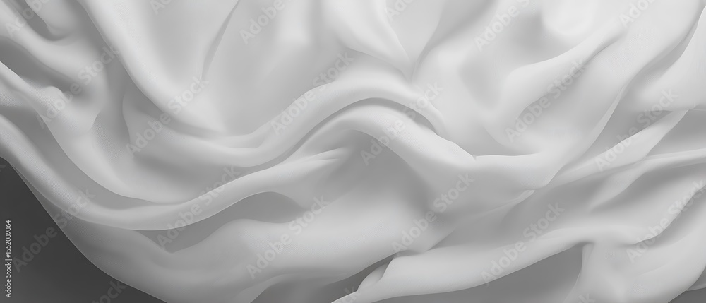 Obraz premium White fabric drapes