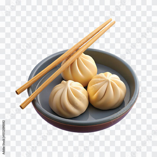 3D Chopsticks and Dumplings Icon | Asian Cuisine, Food Culture, Traditional Meal