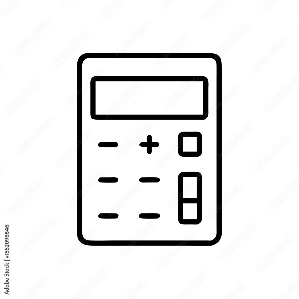 Calculator icon vector image for mathematical calculations finance accounting and business needs Calculator icon vector image for mathematical calculations finance accounting and business needs