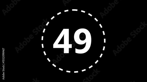 0-50 glowing upload completed animation on a black background. countdown 0 to 50 number animation. loading bar 0 to 50 animation