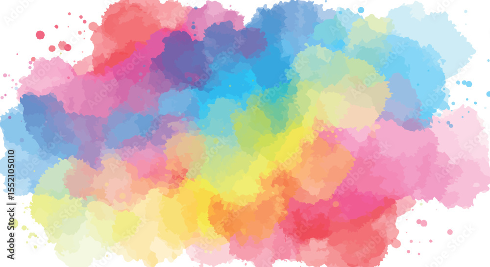 Obraz premium Colorful abstract watercolor background for creative design and art projects vector illustration