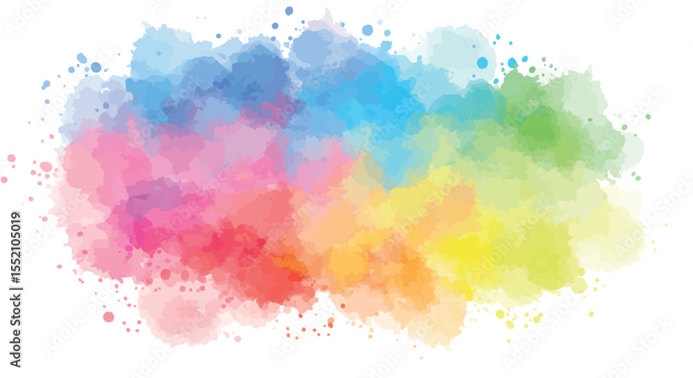 Obraz premium Vibrant watercolor splash background for creative design and art projects vector illustration