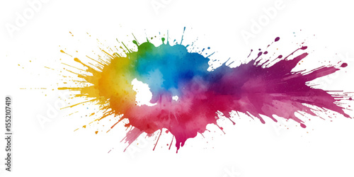 Beautiful rainbow holi festival background.  