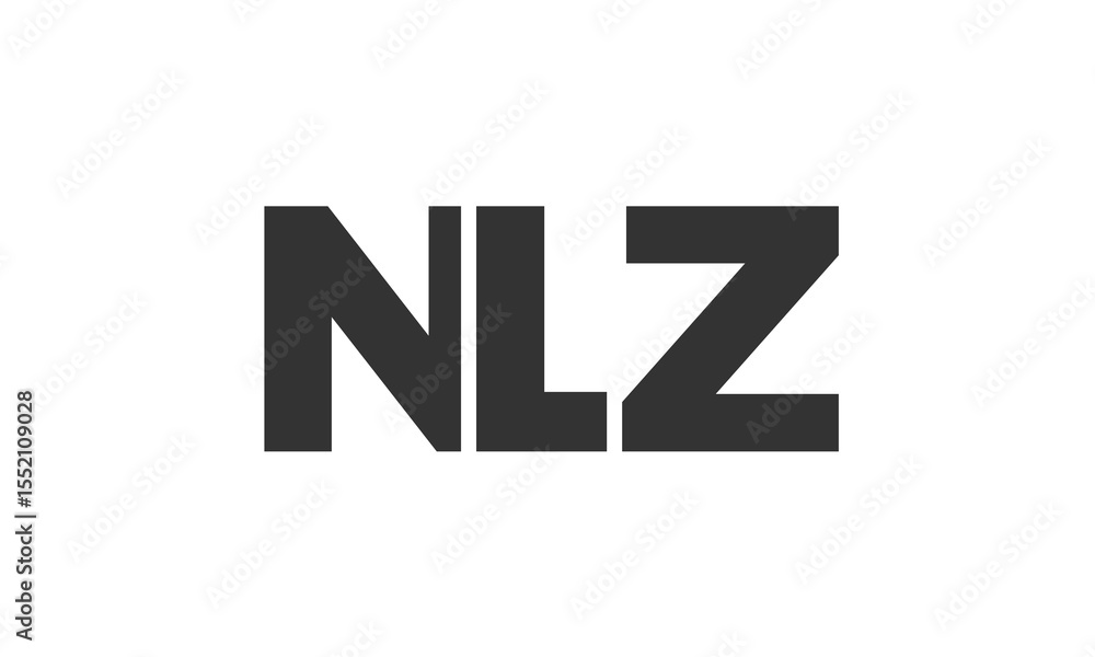 NLZ logo design template with strong and modern bold text. Initial based vector logotype featuring simple and minimal typography. Trendy company identity. NLZ logo design template with strong and modern bold text. Initial based vector logotype featuring simple and minimal typography. Trendy company identity.