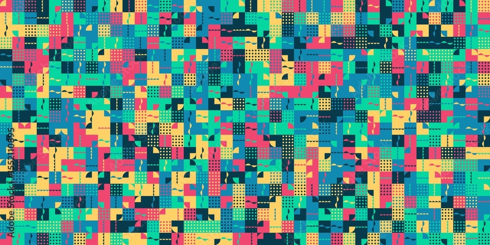 Fototapeta premium Abstract art with shapes