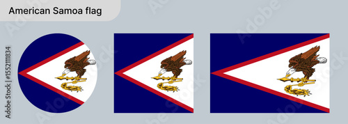 Free Download 
American Samoa Flag – Vector Illustration on Gray Background - GFXLoad