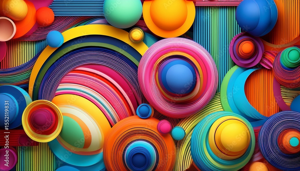 vibrant abstract patterns with colorful circles and stripes vibrant abstract patterns with colorful circles and stripes