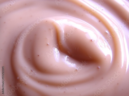 Focus on the smooth creamy texture of smoothie