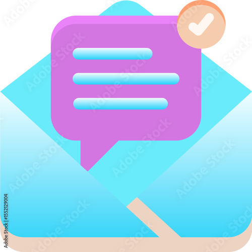 Message Read Icon – Minimalist Vector Symbol for Read Receipts, Messaging Status, and Communication UI

